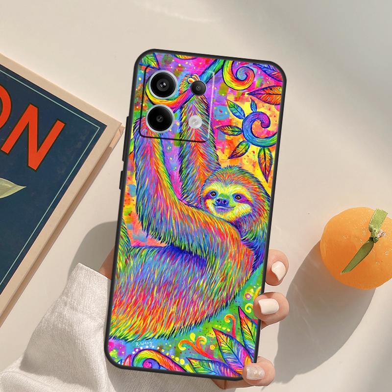Sloth Funda For Xiaomi Redmi Note 14 13 Pro 9 10 11 12 9S 10S 11S 12S Redmi 13C 10C 12C 14C Case