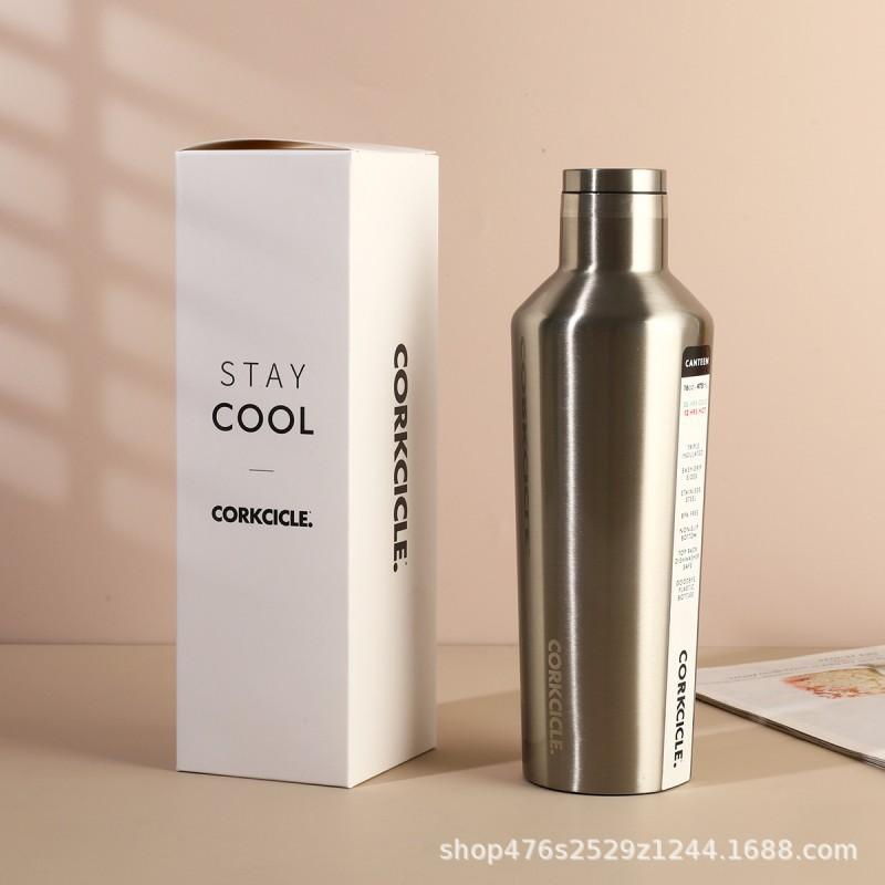 Stainless Steel Insulated Wine Bottle Tumbler 480ml Portable Outdoor Travel Cup Men Women