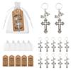 European and American Trendy Jewelry Backpack Pendant Key Chain I Love Jesus Gothic Dark Cross Keychain