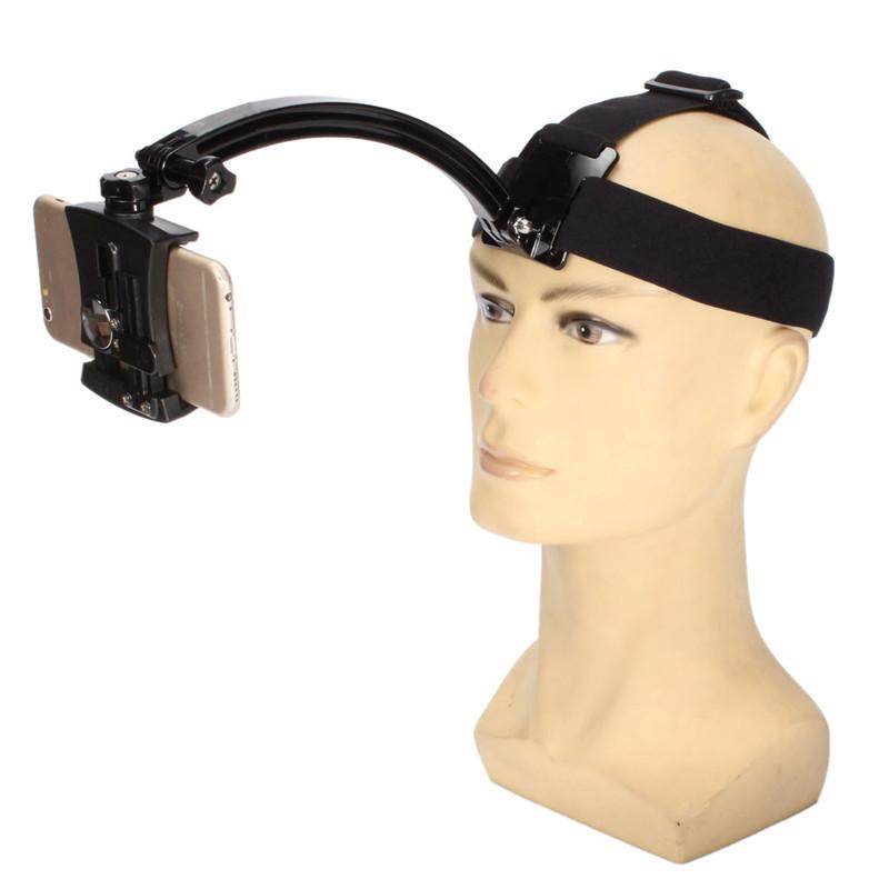 Крепление на голову для смартфона, ремешок для записи видеоблога, держатель для мобильного телефона, спорт на открытом воздухе, просмотр видео от первого лица для iPhone