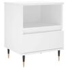 Maison Exclusive - Table de chevet Blanc 40x35x50 cm Bois d’ingénierie