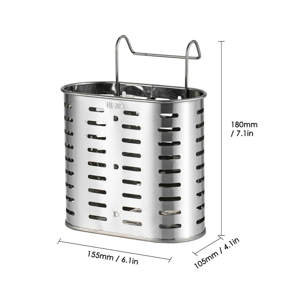 Полка для сушки кухонной утвари, держатель для палочек для еды, органайзер для хранения посуды из нержавеющей стали