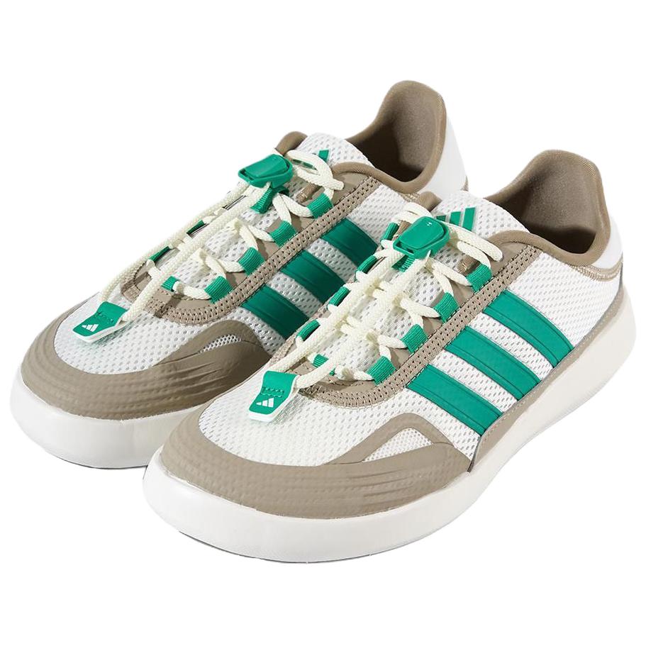 adidas Roamboat Удобная Универсальная Речная Обувь Обувь Унисекс Белый Зеленый JP6628