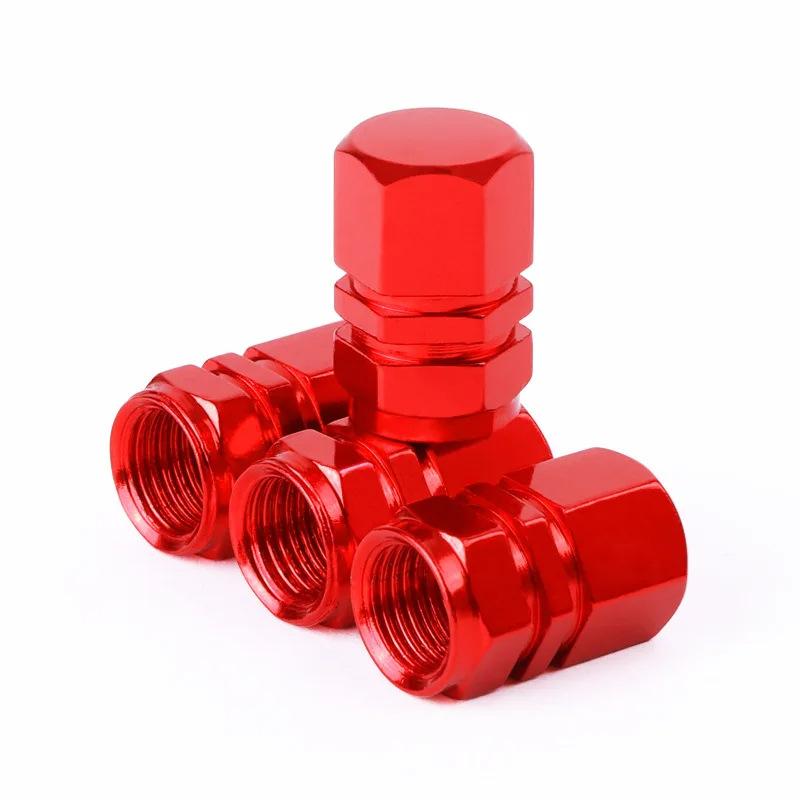 4Pcs Aluminum Alloy Car Wheel Tire Valve Caps Tyre Rim Stem Covers Airdust Waterproof For Automobiles Motorcycles Accessories Stem Caps1