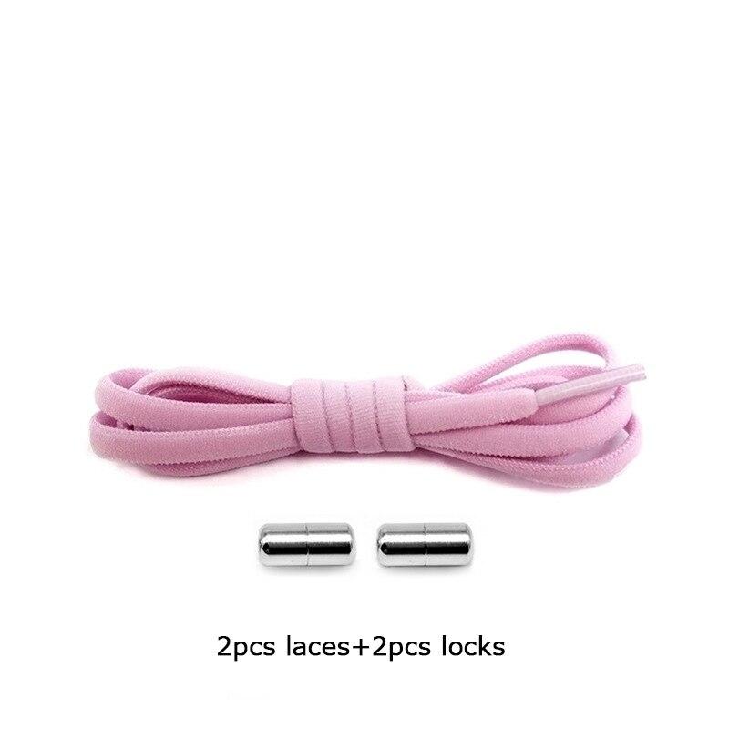 1 пара новых шнурков без завязок для детей и взрослых, ленивые шнурки для женщин и мужчин, эластичные шнурки для обуви с металлическим замком, кроссовки, шнурки для обуви