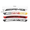 GMO3 4Pcs Car Tire Contour Stickers Metal Decorative Accessories For Mercedes Benz AMG W177 W176 X166 X167 C257 C218 X253 C118 C117