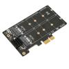 Adapter Card M.2 SATA To PCIE Dual Disk Array Card Transmission Stability Expansion Card