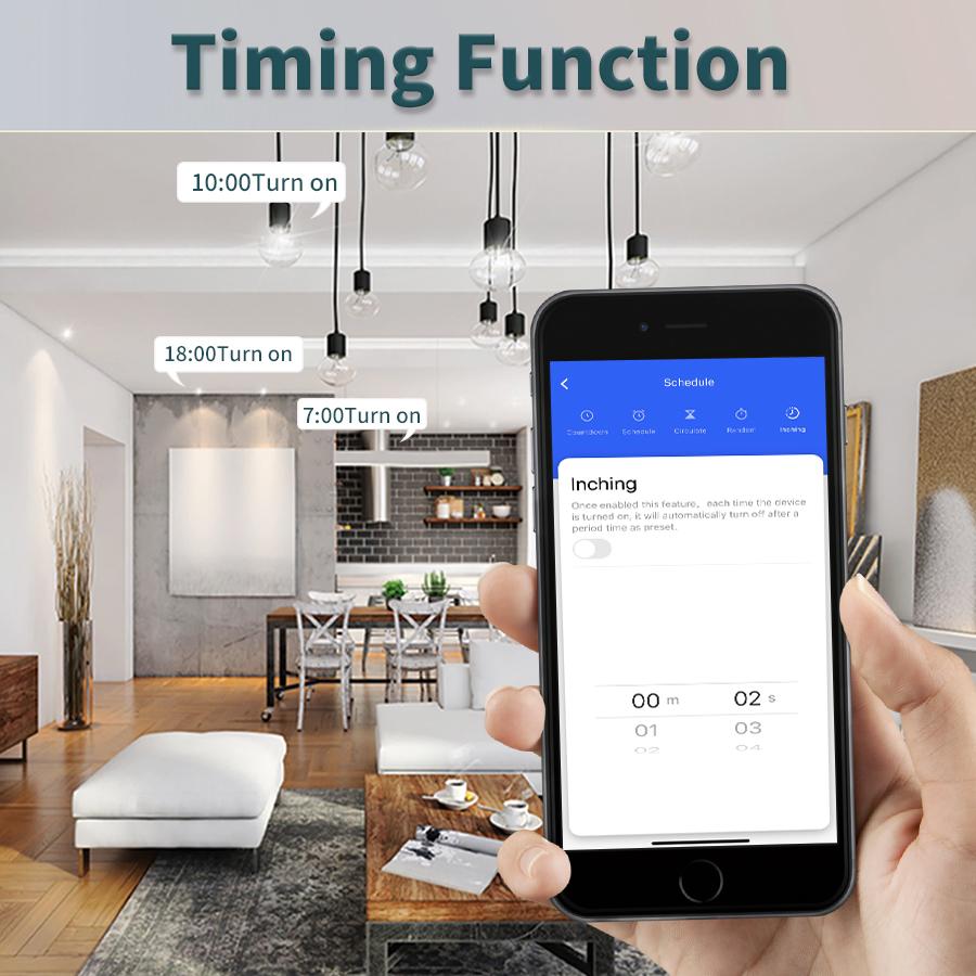 433 МГц Tuya WiFi Smart Switch 16A Wireless 1/2/3 Gang 86 Wall Panel Switch Voice Control Work with Alexa Google Home DIY Lamp