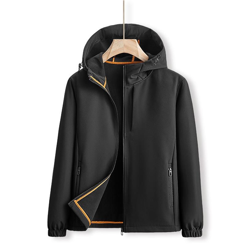 Soft Shell мужской осенне-зимний костюм больших размеров Outdoor Assault, спортивная и досуговая куртка-кардиган, ветрозащитная и водонепроницаемая куртка с капюшоном