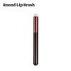 Round Lip Brush for Precise Application - Soft Dense Bristles, Seamless Blending, Glossy Handle, Ideal for Lip Lining & Color Fill