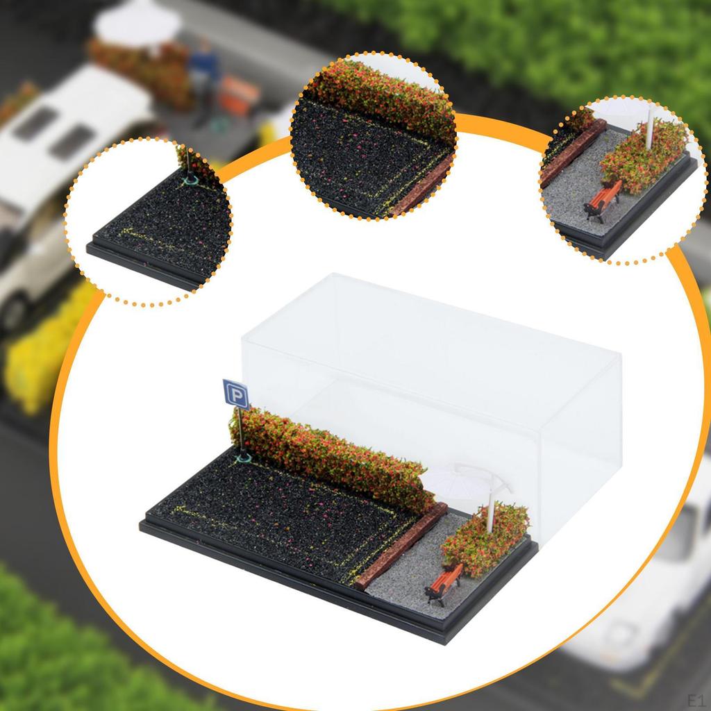 1/64 Diecast Car Display Case Parking Diorama Base