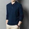 Men's 100% Merino Wool Pullover Polo Sweater