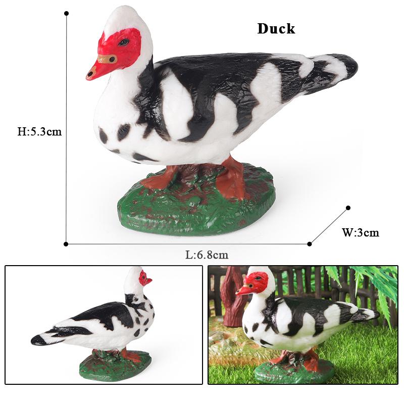 Oenux Модель Домашней Птицы Симуляция Гусь Лебедь Стая Утки Статуэтки Фермерских Животных Миниатюрная Фигурка Образование Детская Игрушка
