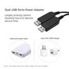 Двойной USB-адаптер питания, сменный адаптер постоянного тока DR-E17, фиктивный аккумулятор для Canon 77D 200D