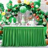6FT Table Skirt for Rectangle Tables Wrinkle Resistant Pleated Tablecloth Reusable Ruffle Table Cloth for Christmas Baby Shower Wedding