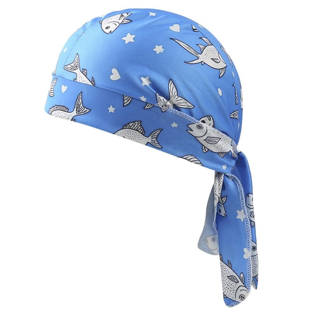 Paisley Print Hijab Caps Quick Dry Pirate Hat Bandana Headscarf Outdoor Activities