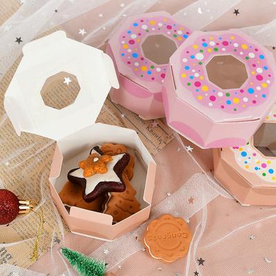 10 шт. Пончики DIY Шестиугольные Конфеты Шоколад Подарочная Коробка Сладкая Тематическая Вечеринка Свадьба День Рождения R Подарок Декор