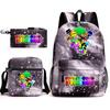 Rhythm Box Peripheral Elementary School Bag Starry Sky Backpack Three-piece Set