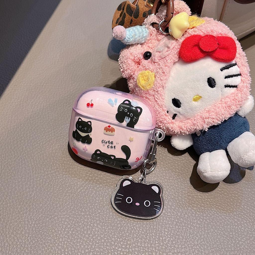 Imd cartoon cat is suitable for Apple Airpodspro1 earphone protective case cover 1pro second and third generation earphone case 1.
