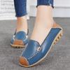 Women's Driving Moccasins Penny Loafers Leather Comfort Flats Casual Slip On Boat Nurse Walking Minimalist Summer Maternity Shoes