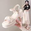 Platform sandals women's 2025 new summer with skirt fairy sandals French beautiful sandals outer wear generation