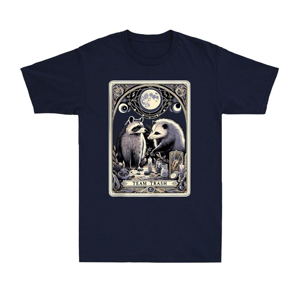 Team Trash Tarot Card Raccoon Opossum Witchcraft Goth Possum Gift Unisexs TShirt