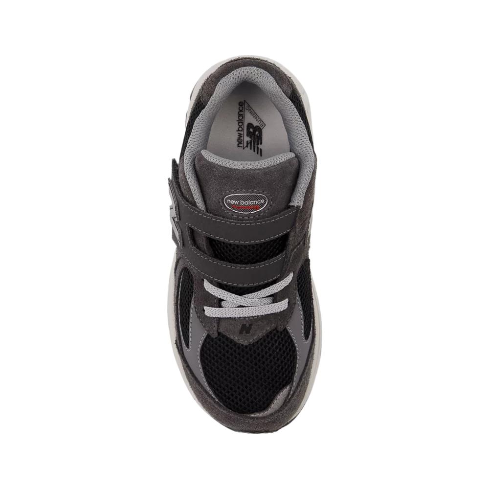 New Balance NB 2002 Сетка Замша Липучка Модные Удобные Стильные Крутые Амортизирующие Кроссовки Детские Кроссовки Черный Серый PV2002RA
