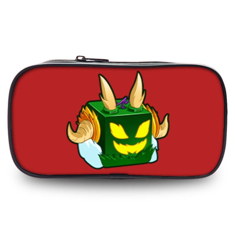 Прочный полиэстеровый пенал Blox Fruits Roblox для студентов с большой вместимостью