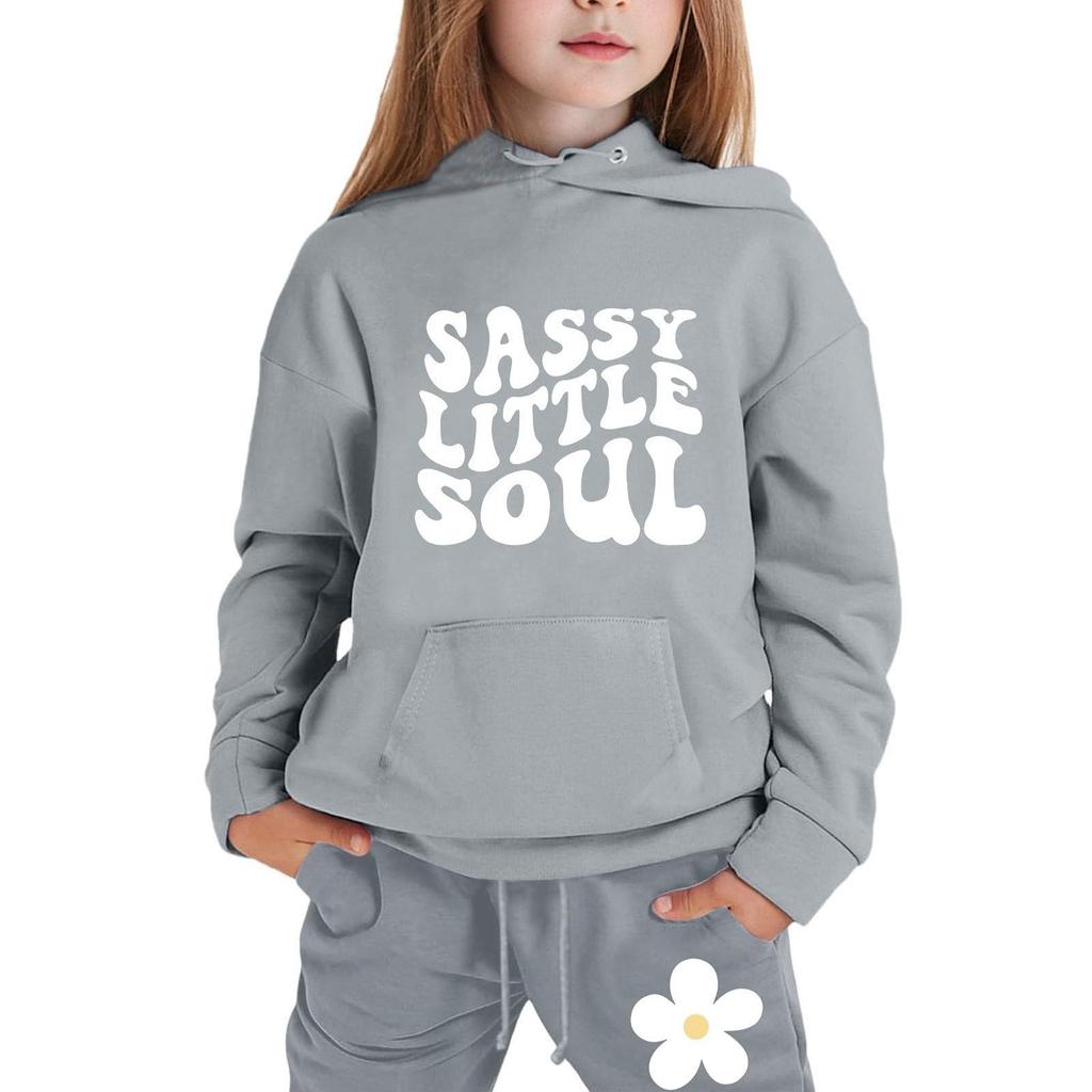 Мальчики Девочки Спортивный костюм Одежда Толстовка с капюшоном Беговые штаны Спортивные костюмы Комплект Модный наряд