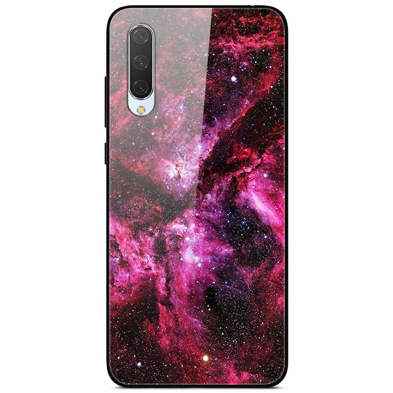 For Xiaomi Mi A3 Cases 9SE 9Lite Fashion Tempered Glass Hard Back Covers for Xiaomi Mi 9 SE Phone Cases Bumper Fundas Coque MiA3