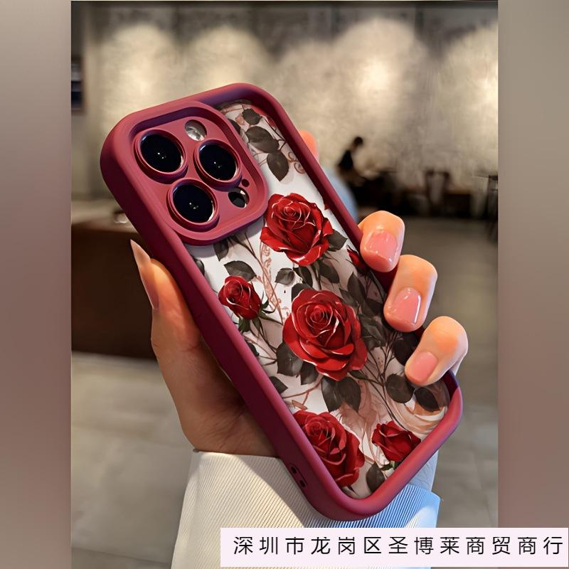 Популярный в Европе и Америке, подходит для Apple 16PROMAX Takazu чехол для мобильного телефона 15/14 дней eye blooming red rose X