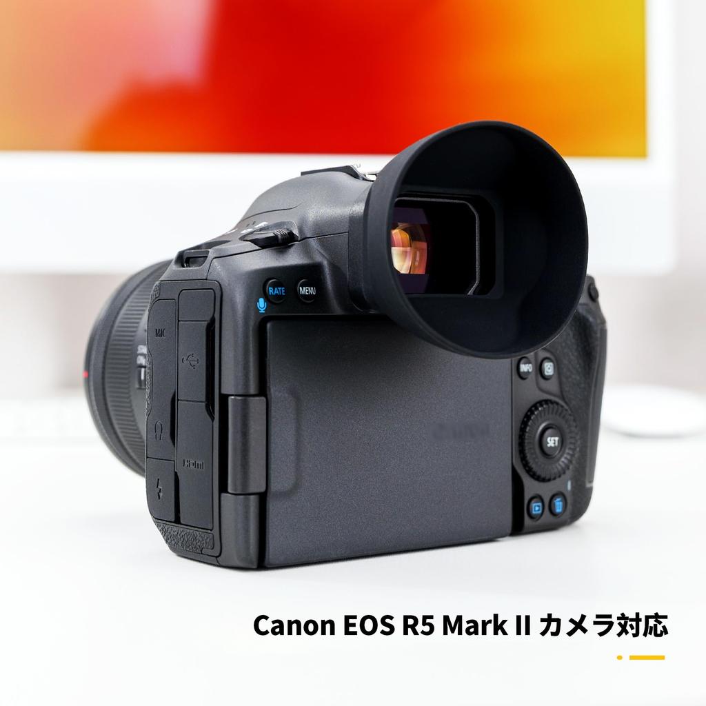 JJC Enlarged Round Eyecup Canon EOS R5 Mark II Eyepiece Eyepiece Compatible with Canon EOS R5 Mark II R5 Mark2 Camera Stray Light Blocking Viewfinder
