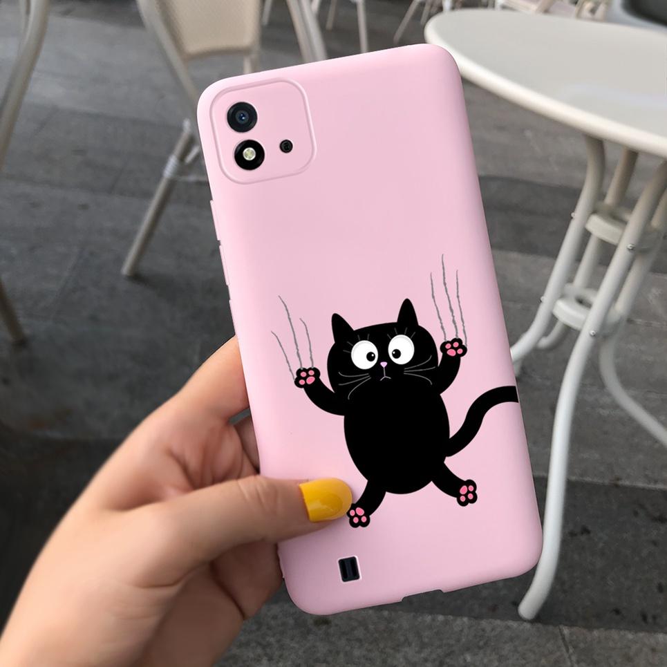 Канди Чехол для телефона Для Realme C11 2021 Чехол 6.52" Мультяшный Детский Девочка Задняя крышка Оболочка Для Oppo Realme C11 C 11 RMX3231 Силиконовый