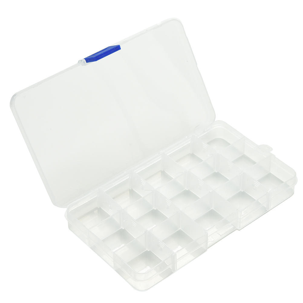 1Pcs Multi-Grid Transparent Storage Box Storage Box Medicine Box Free Assembly Finishing Box