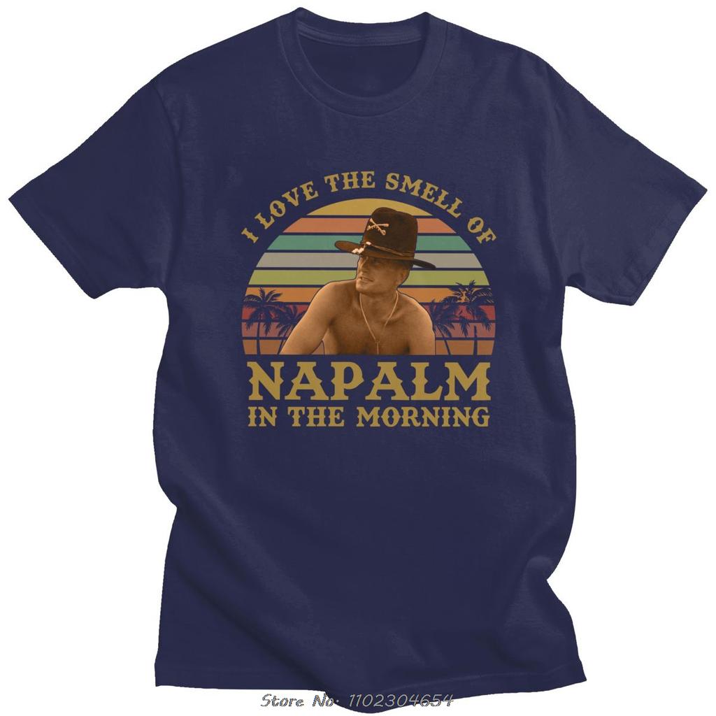 Винтажная футболка I Love The Smell Of Napalm In The Morning Футболка мужская с коротким рукавом хлопковая футболка Apocalypse Now Футболка Bill Kilgore