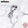 Fashion 100% 925 Sterling Silver Infinity Forever Love Finger Ring for Women