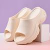 Пляжные шлепанцы на платформе женские летние новая мода уличные увеличивающие рост крутые шлепанцы пляжная мода высокий каблук шлепанцы на перемычке женские