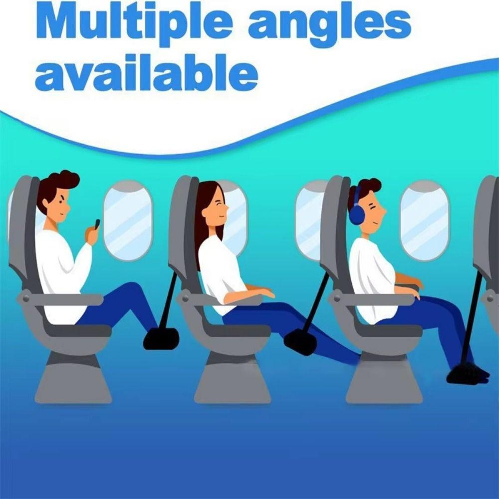 Регулируемый ремень для гамака для ног в самолете Съемная подушка для ног Комфортный коврик Портативный стол Подставка для ног в полете