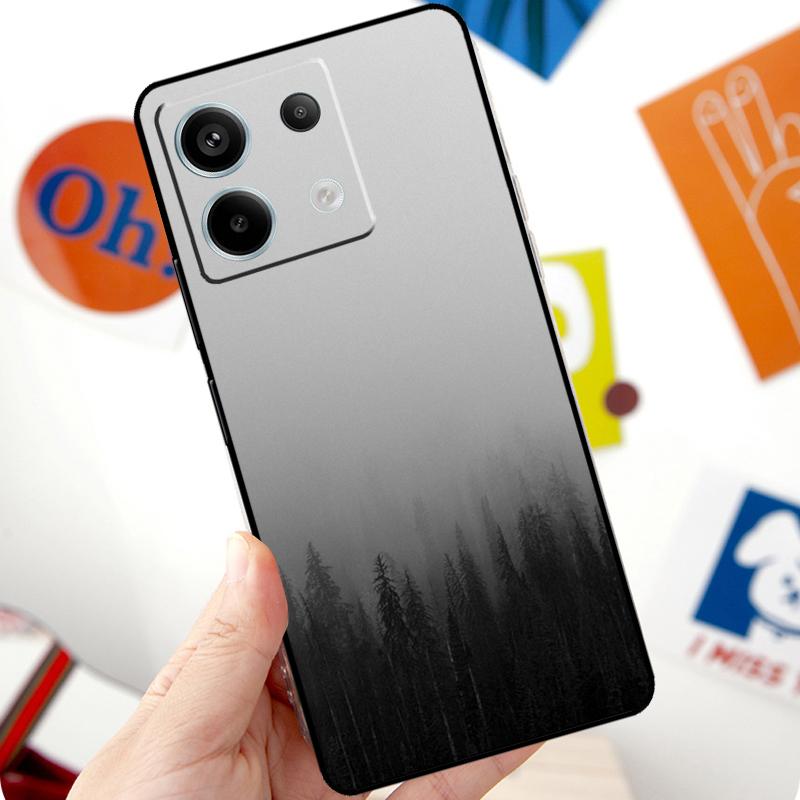 Чехол с узором «Лес и Облака» для Xiaomi Redmi Note 11 10 12 13 14 Pro 10S 11S 12S Чехол для Redmi 15 10C 13C 12C 14C