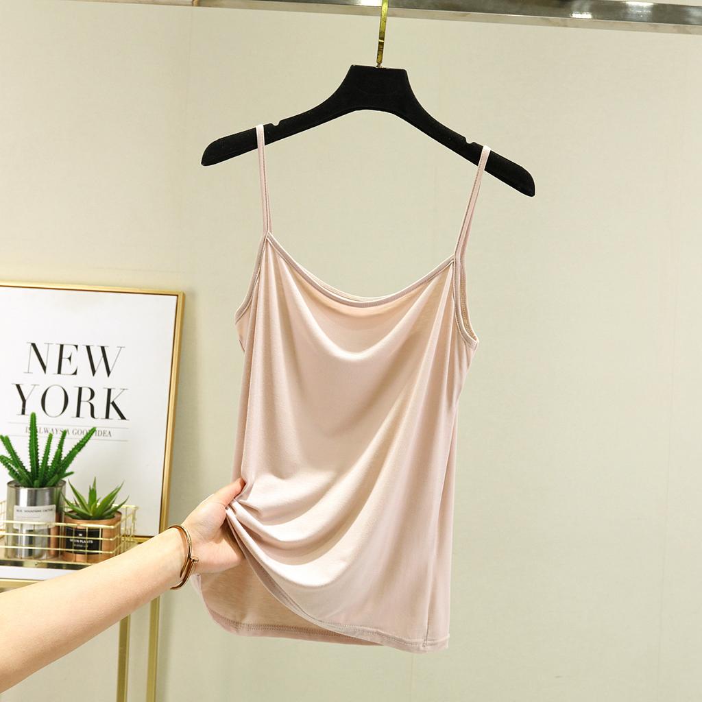 Модальные топы на тонких бретельках, базовая майка без рукавов, однотонная женская летняя майка, универсальная