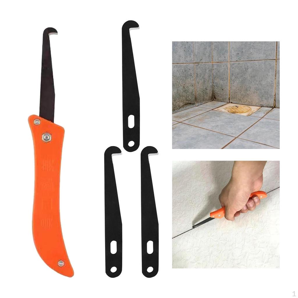 4 Pcs Grout Removal Knife Scraping Removal of Old Grout Edge Caulking Tools