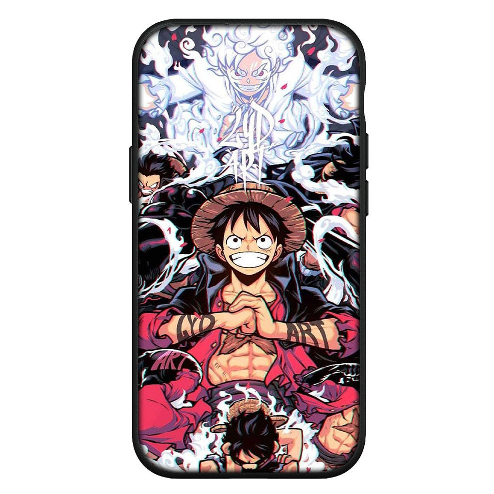 Cover for iPhone 16 15 Xiaomi Redmi Note 14 13 12 11 Pro Max X 8 9 16e Samsung Galaxy S25 S24 S23 Moto OPPO Huawei Luffy Gear 5 One Piece Phone Case