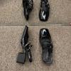 French One-word with Thick Heels Single Shoes, Women's New Fairy Style Slippers In the Summer of 2025, and Versatile Bag Head Sandals