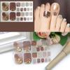 1 Set Toe Nail Stickers Waterproof Self-adhersive Nail Art Women Manicure Toenail