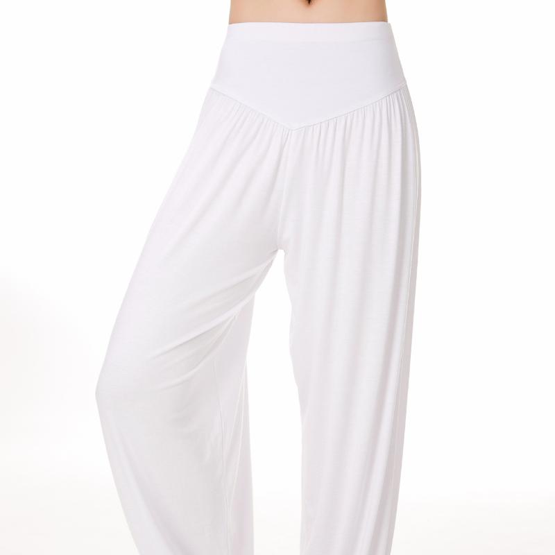Брюки для йоги, женская модальная танцевальная одежда, брюки для тренировок, свободные шаровары большого размера, тонкие секции
