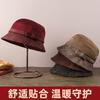 New Mother Hat Autumn and Winter Casual Versatile Ladies Bucket Hat Elderly Grandmother Old Lady Warm Basin Hat