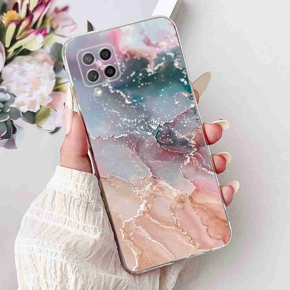 Чехол для Samsung Galaxy A42 5G Популярный узор Цветы Мягкий силикон ТПУ Чехол-бампер для Samsung a42 A42 6.6" SM-A426B Модный корпус