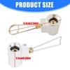 Gas Canister Adapter Small Metal Design for Stove Camping Quick Connecting Propanes Tanks Refueling Outdoor Cooking Tool