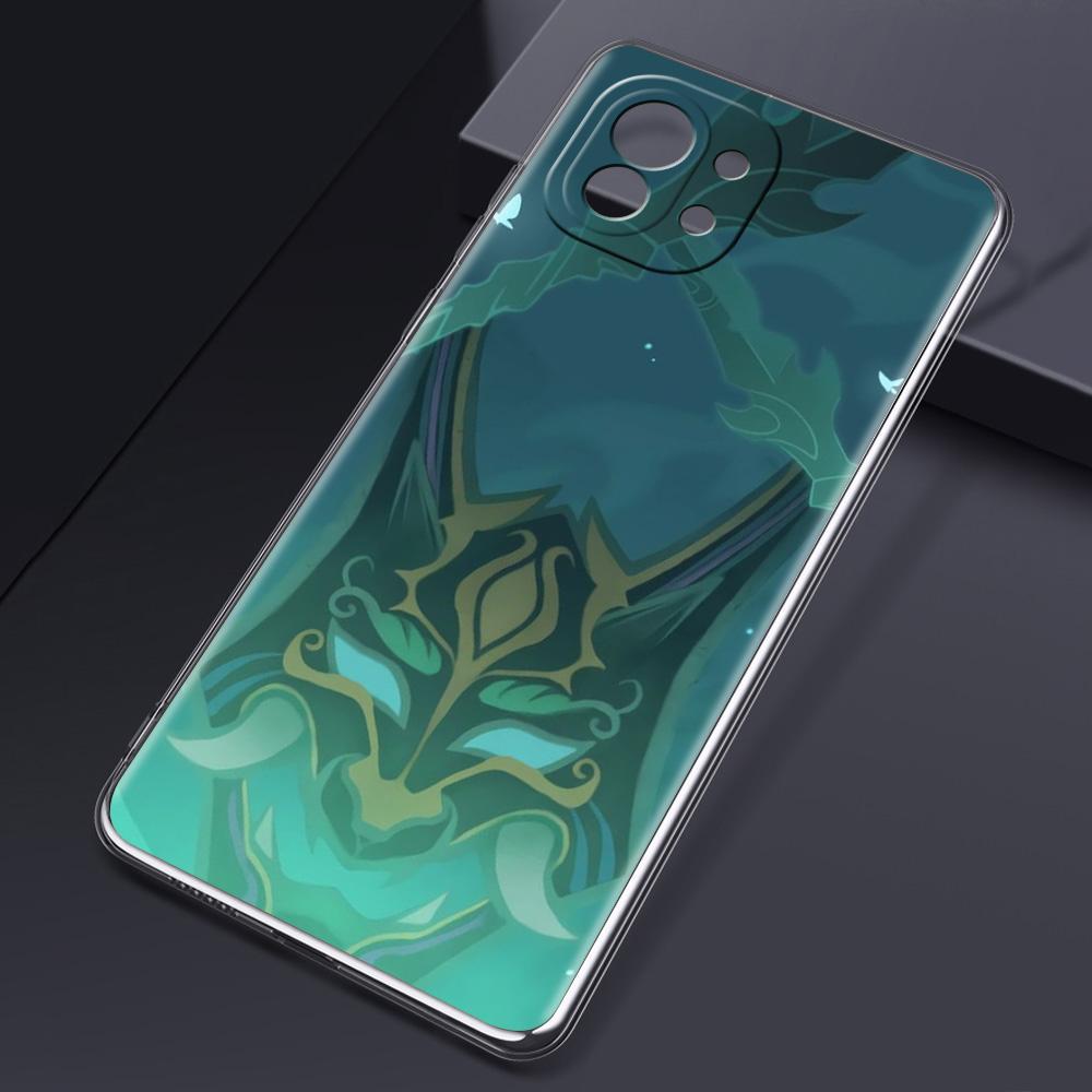 Genshin Impact Logo For Poco X5 X3 NFC F5 F4 F3 M3 Clear Phone Case For Xiaomi 12T 12 13 Lite 11 Ultra Mi 10T 5G 11X Pro Cover
