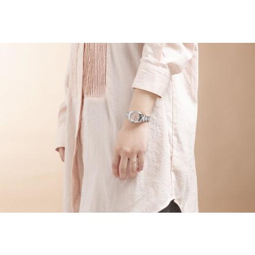 Seiko Five Sports SKX (28mm) Women's Automatic Watch, Silver, SRRA003